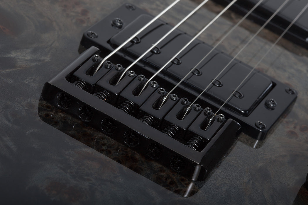 Schecter C-1 Standard Electric Guitar - Black Fade Burst Burl