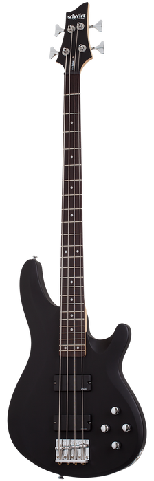 Schecter C-4 Deluxe Electric Bass Guitar - Satin Black