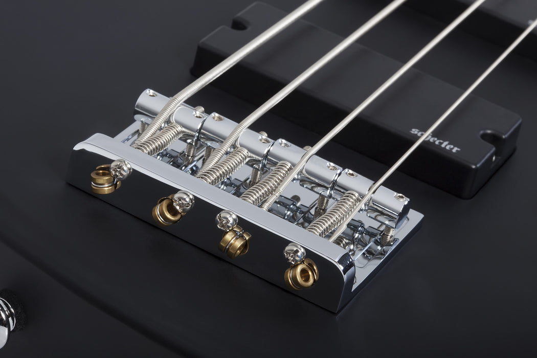 Schecter C-4 Deluxe Electric Bass Guitar - Satin Black