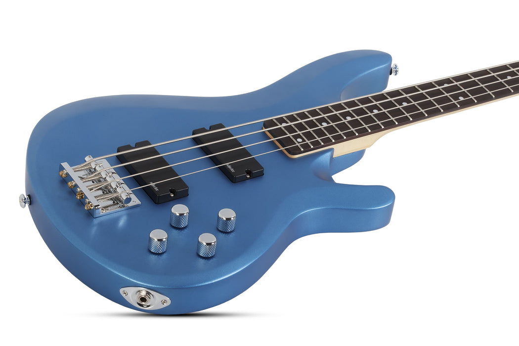 Schecter C-4 Deluxe Electric Bass Guitar - Satin Metallic Light Blue