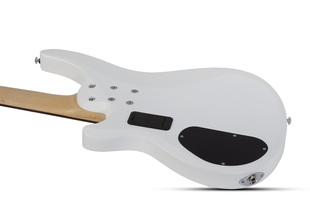 Schecter C-4 Deluxe Electric Bass Guitar - Satin White