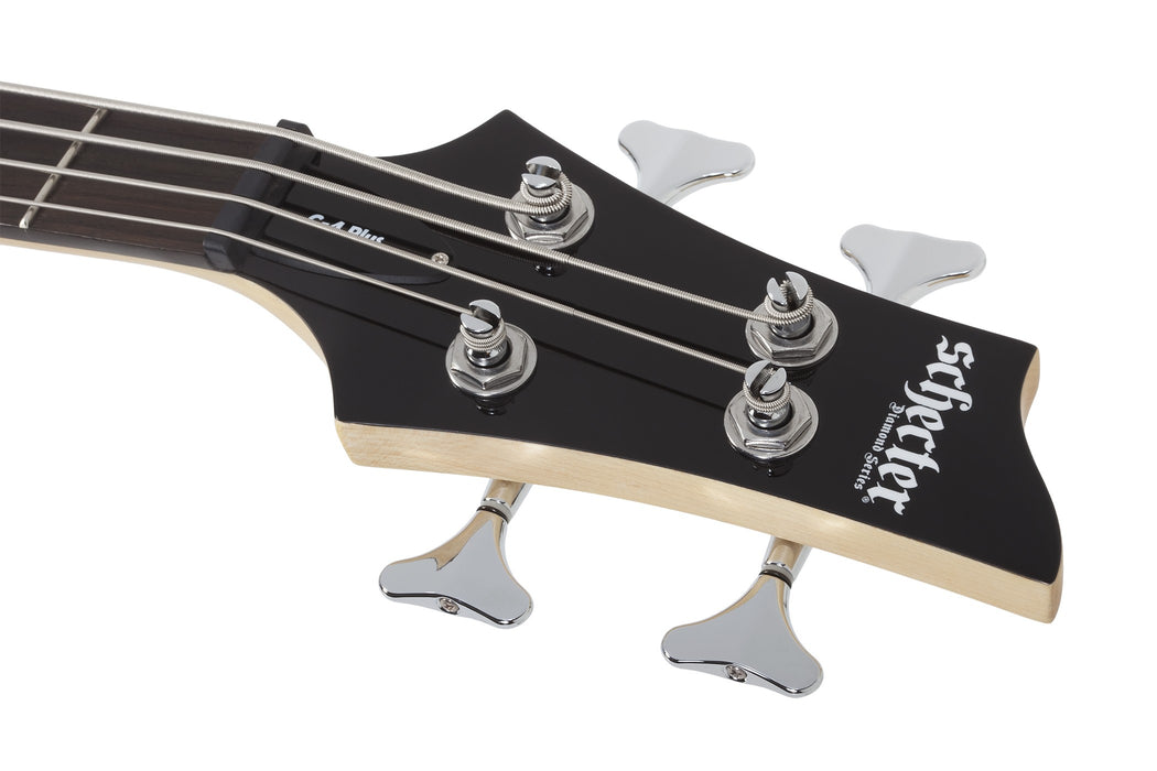 Schecter C-4 Plus Electric Bass Guitar - Satin Charcoal Burst