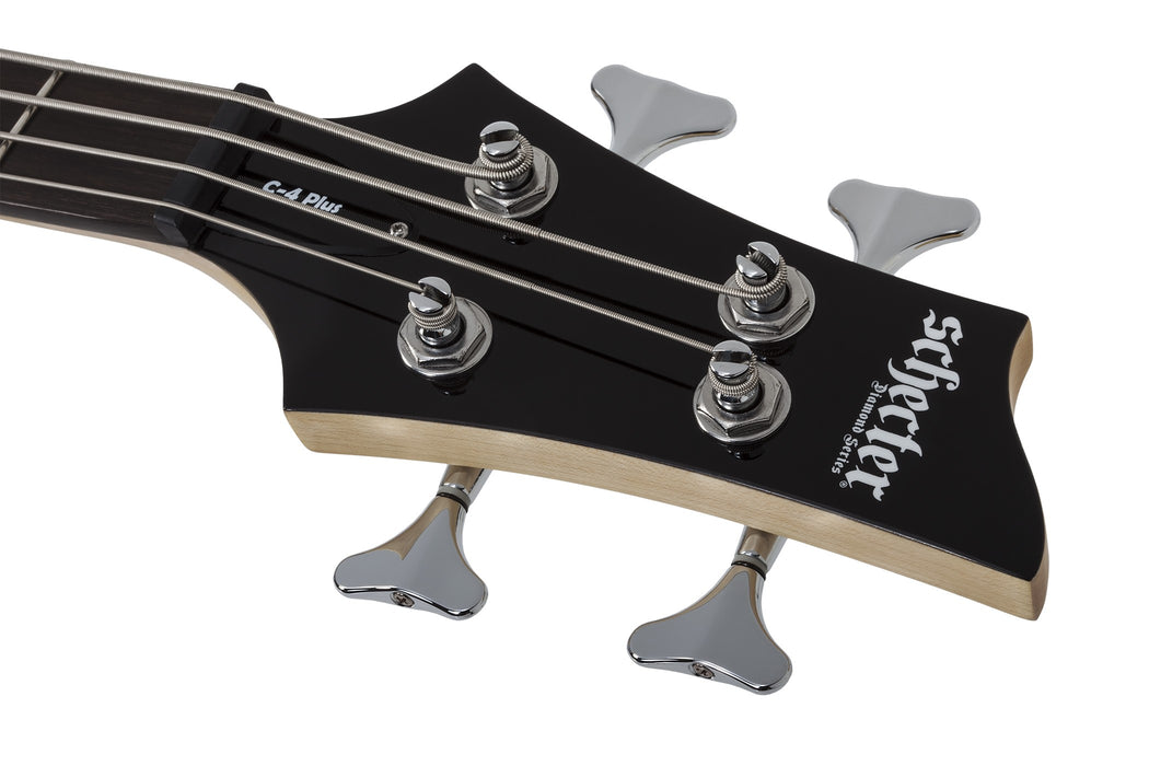 Schecter C-4 Plus Electric Bass Guitar - See-Through Cherry Burst