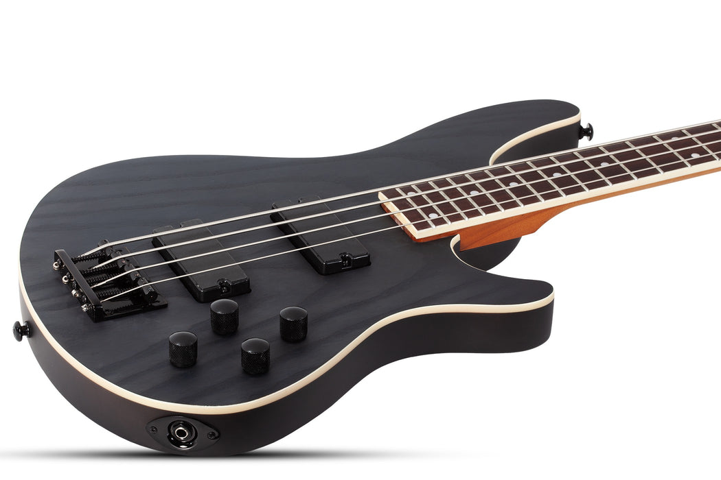 Schecter C-4 Standard Electric Bass Guitar - Charcoal Satin