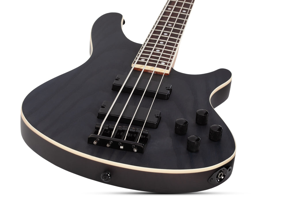 Schecter C-4 Standard Electric Bass Guitar - Charcoal Satin