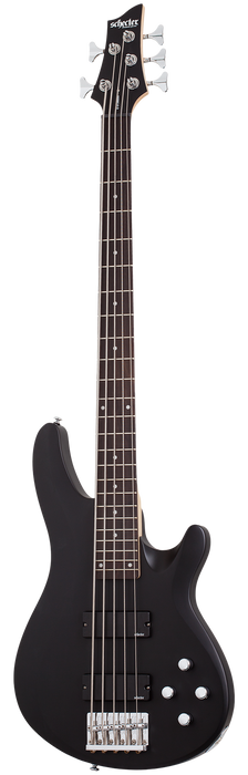 Schecter C-5 Deluxe Electric Bass Guitar - Satin Black