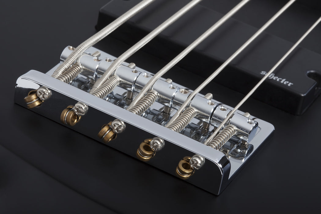 Schecter C-5 Deluxe Electric Bass Guitar - Satin Black