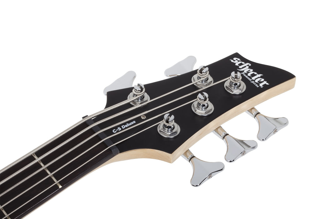 Schecter C-5 Deluxe Electric Bass Guitar - Satin Black