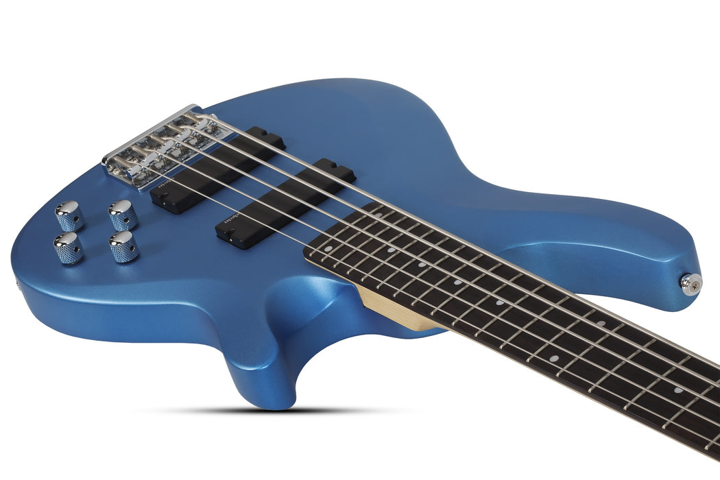 Schecter C-5 Deluxe Electric Bass Guitar - Satin Metallic Light Blue