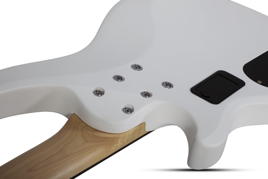 Schecter C-5 Deluxe Electric Bass Guitar - Satin White