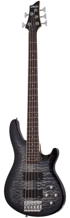 Schecter C-5 Plus Electric Bass Guitar - Satin Charcoal Burst
