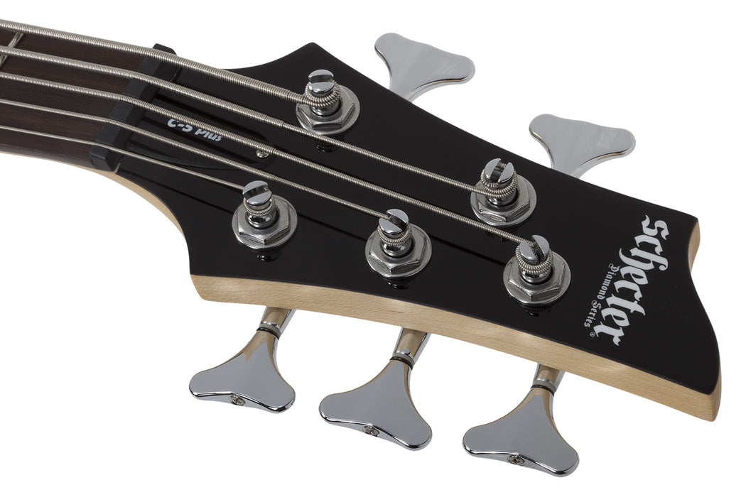 Schecter C-5 Plus Electric Bass Guitar - See-Through Cherry Burst
