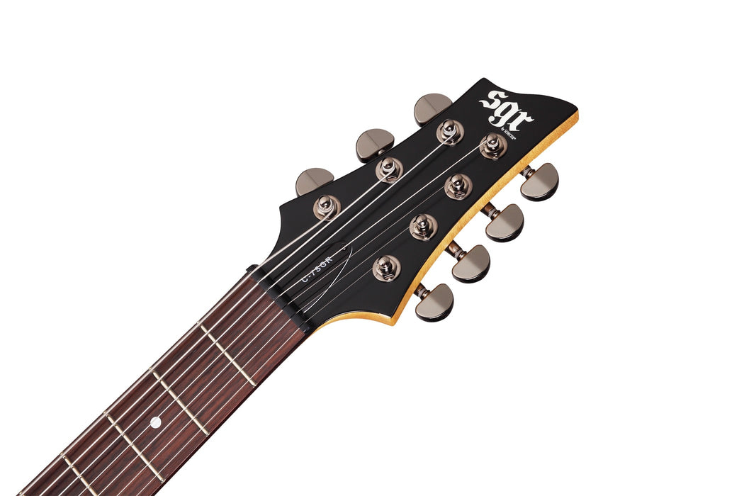Schecter SGR C-7 Electric Guitar - Midnight Satin Black