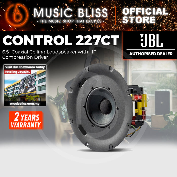 JBL Control 227CT 6.5" Coaxial Ceiling Loudspeaker with HF Compression Driver