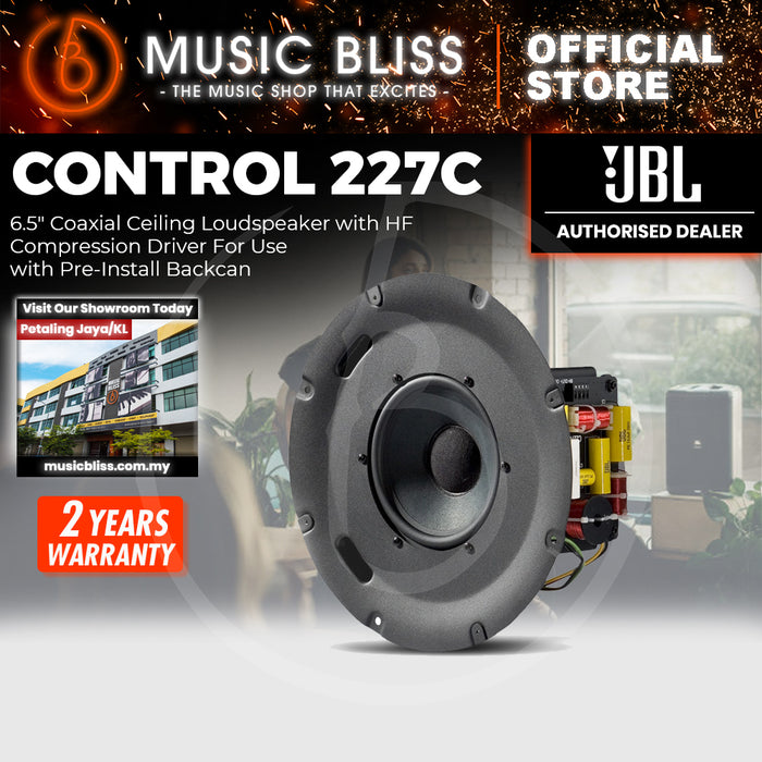 JBL Control 227C 6.5" Coaxial Ceiling Loudspeaker with HF Compression Driver