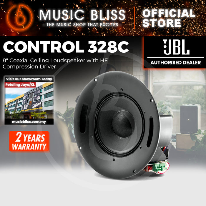JBL Control 328C 8" Coaxial Ceiling Loudspeaker with HF Compression Driver