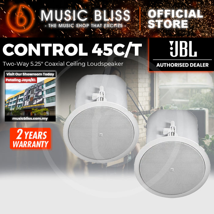 JBL Control 45C/T 5.25" 2-Way Coaxial Ceiling Loudspeaker - Pair