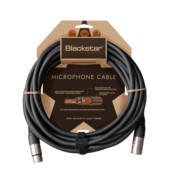 Blackstar CABLE-XLR-3M-FM 10ft Microphone Cable