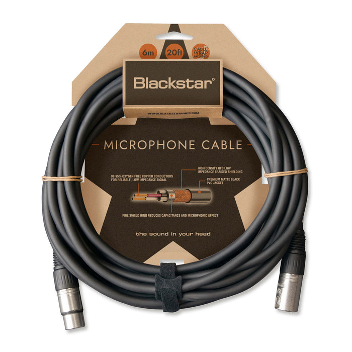 Blackstar CABLE-XLR-6M-FM 20ft Microphone Cable