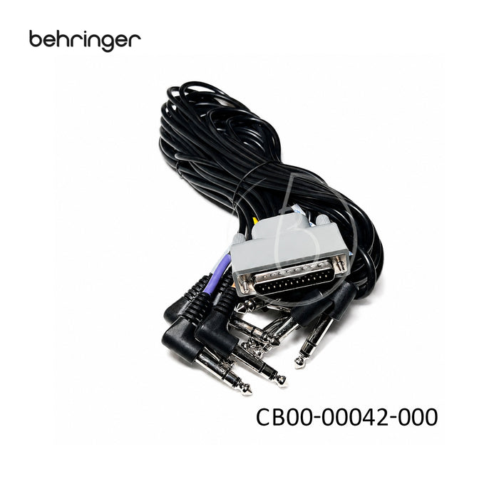 XD80USB Cables; Audio; D-Sub, 25P; Jack, Mono, Angled, 6.35 mm; 2100 mm (Spare Parts for Behringer)