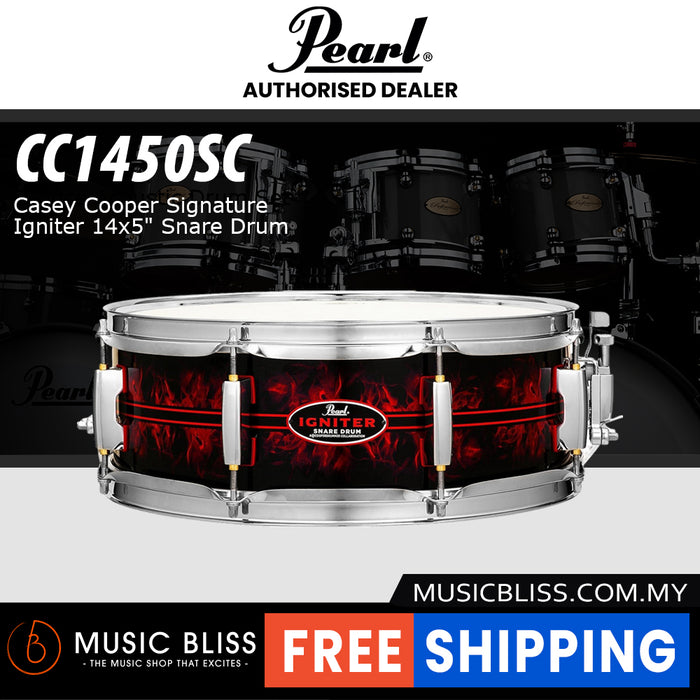 Pearl Casey Cooper Signature Igniter 14x5" Snare Drum