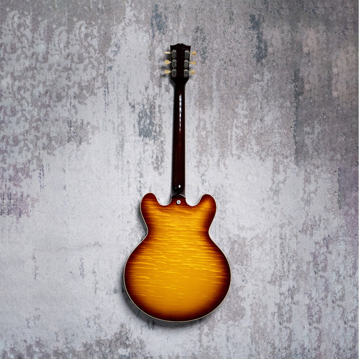 [SN 212740036] CERTIFIED USED GIBSON ES-335 FIGURED SEMI-HOLLOWBODY ELECTRIC GUITAR - ICED TEA [2024]
