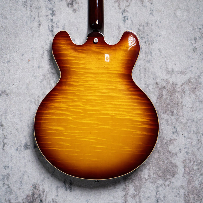 [SN 212740036] CERTIFIED USED GIBSON ES-335 FIGURED SEMI-HOLLOWBODY ELECTRIC GUITAR - ICED TEA [2024]