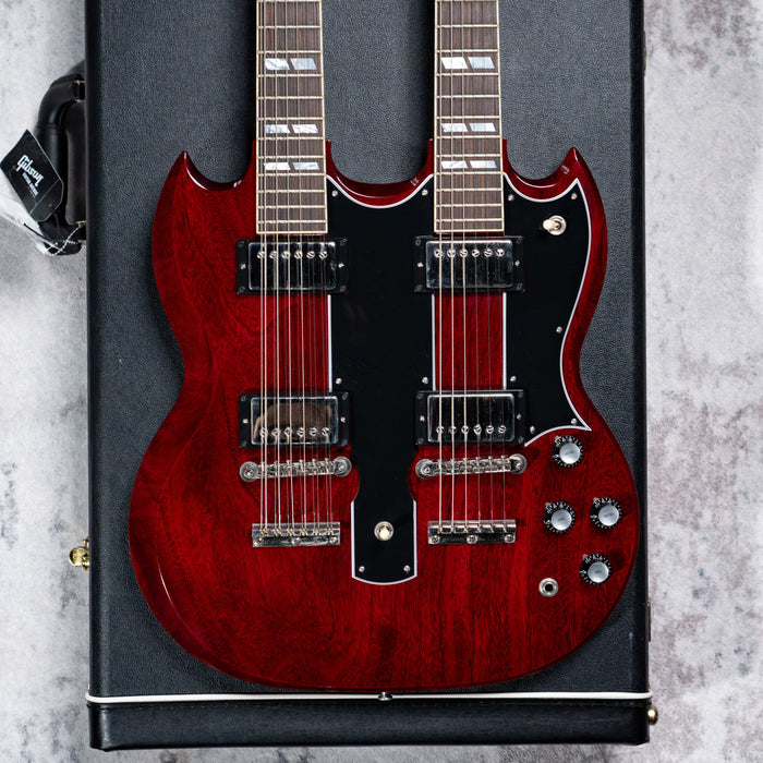 [SN CS400766] CERTIFIED USED GIBSON EDS-1275 DOUBLENECK ELECTRIC GUITAR - CHERRY RED
