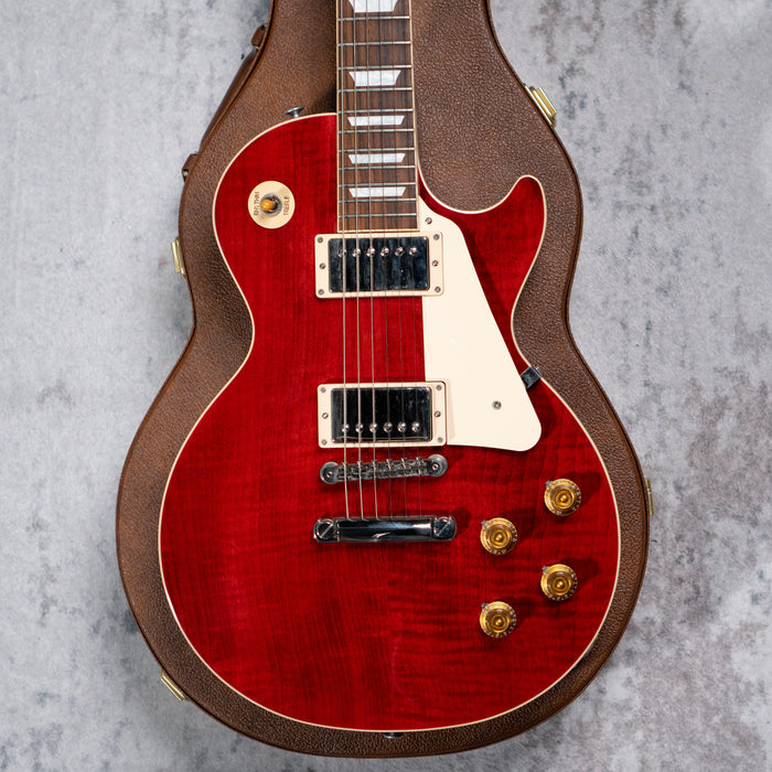 [SN 221330189] CERTIFIED USED GIBSON LES PAUL STANDARD 50S FIGURED TOP ELECTRIC GUITAR - '60S CHERRY