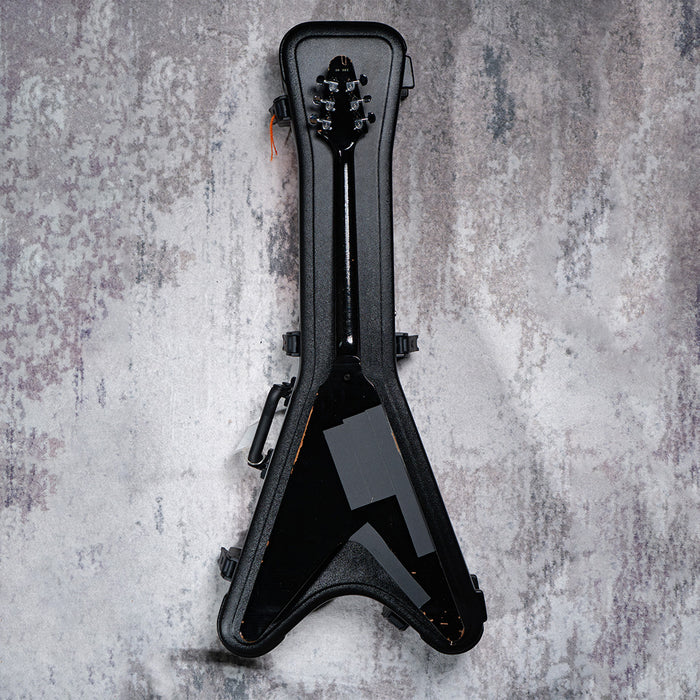 [SN KH082] CERTIFIED USED GIBSON CUSTOM KIRK HAMMETT 1979 FLYING V SOLIDBODY ELECTRIC GUITAR - EBONY