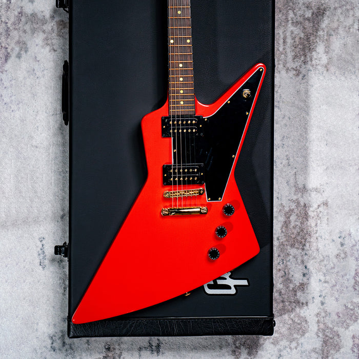[SN 234030132] CERTIFIED USED GIBSON LZZY HALE SIGNATURE EXPLORERBIRD ELECTRIC GUITAR - CARDINAL RED