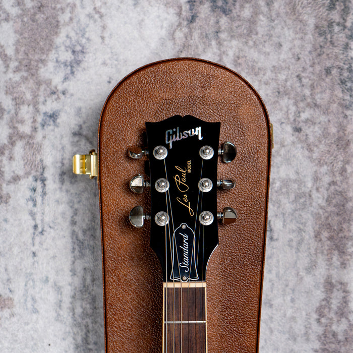 [SN 219430078] CERTIFIED USED GIBSON LES PAUL STANDARD 60S PLAIN TOP ELECTRIC GUITAR - SPARKLING BURGUNDY