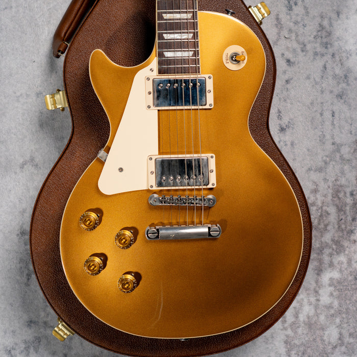 [SN 215940237] GIBSON LES PAUL STANDARD 50S LEFT-HANDED ELECTRIC GUITAR - GOLD TOP [2024]