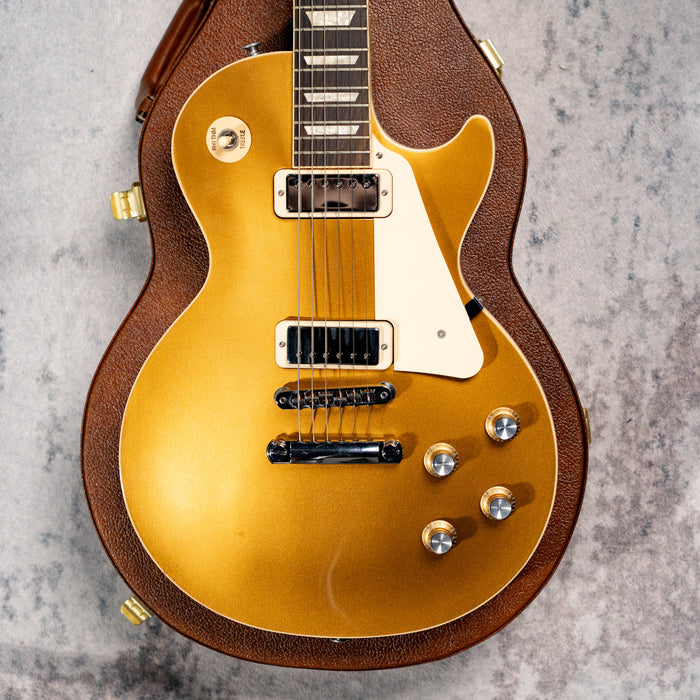 [SN 205740xxx] CERTIFIED USED GIBSON LES PAUL DELUXE 70S ELECTRIC GUITAR - GOLD TOP [2024]