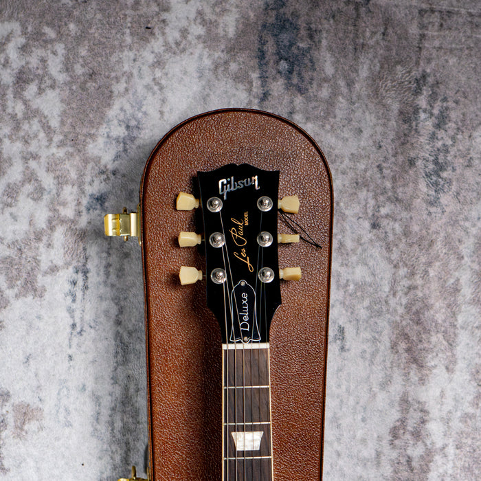 [SN 205740xxx] CERTIFIED USED GIBSON LES PAUL DELUXE 70S ELECTRIC GUITAR - GOLD TOP [2024]