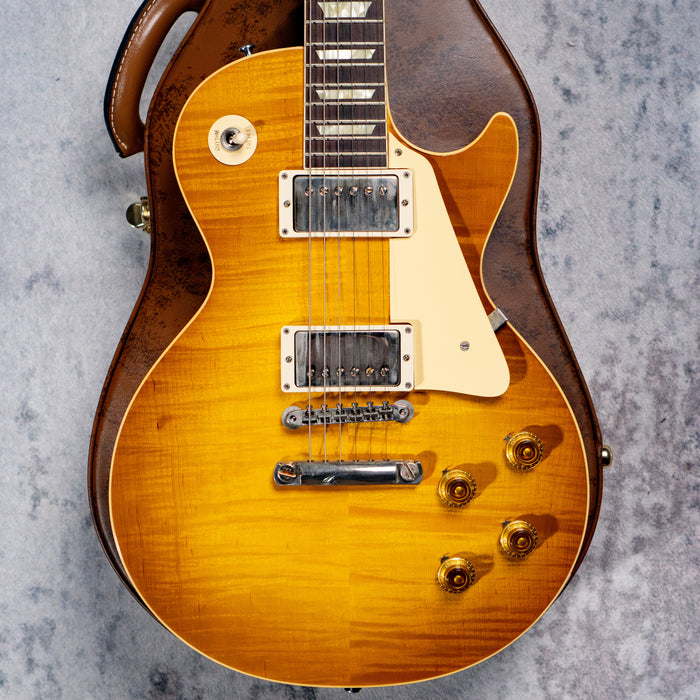 [SN 941037] CERTIFIED USED GIBSON 1959 LES PAUL STANDARD REISSUE VOS ELECTRIC GUITAR - DIRTY LEMON