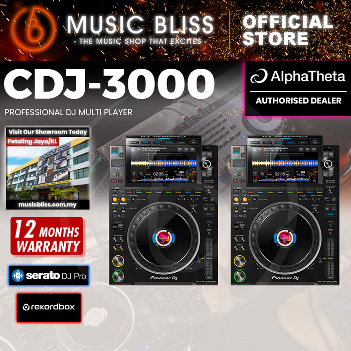 Pioneer DJ CDJ-3000 Professional Rekordbox DJ Multi-Player