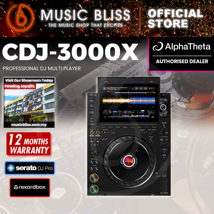 AlphaTheta CDJ-3000X Professional DJ Media Player