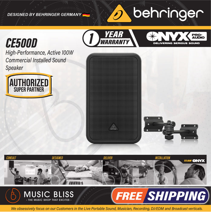 Behringer CE500D Commercial Installed Speaker - Black - Music Bliss Malaysia