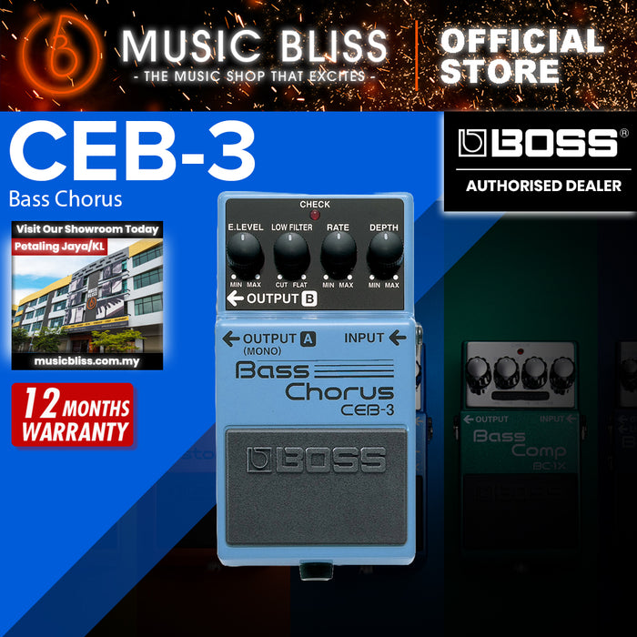 Boss CEB-3 Bass Chorus Guitar Effects Pedal