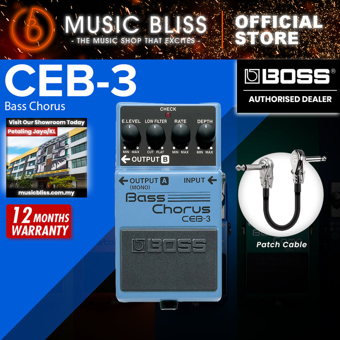 Boss CEB-3 Bass Chorus Guitar Effects Pedal