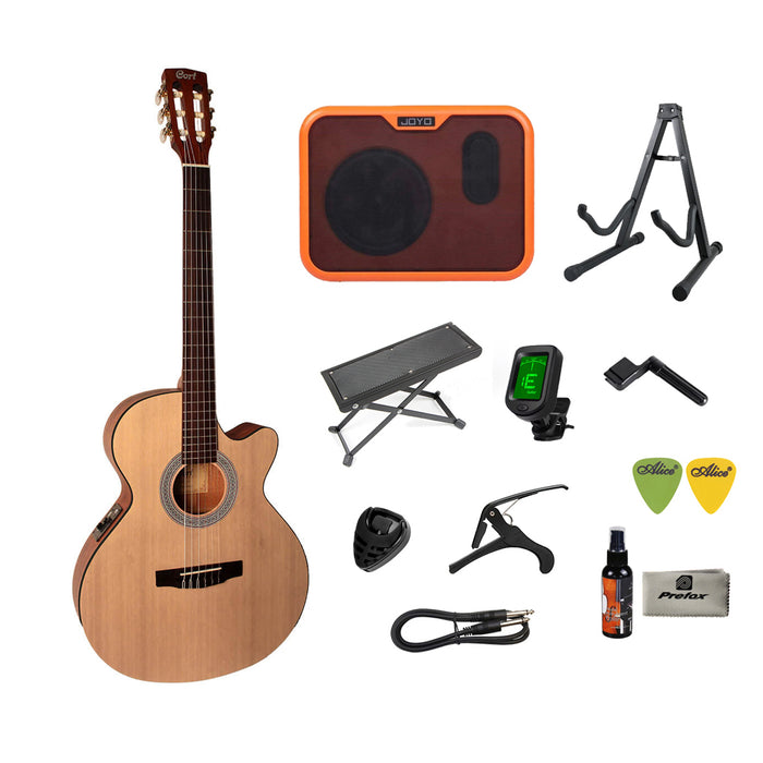 Cort CEC1 Classical Guitar with Bag - Open Pore