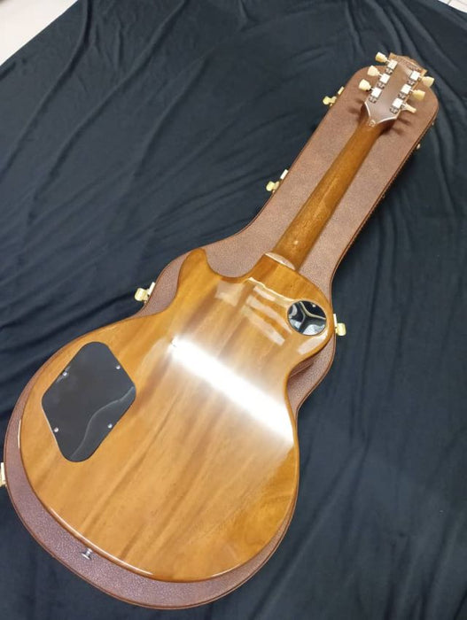 [SN 210140367] CERTIFIED USED GIBSON LES PAUL STANDARD 50S PLAIN TOP ELECTRIC GUITAR - SPARKLING BURGUNDY (2024)