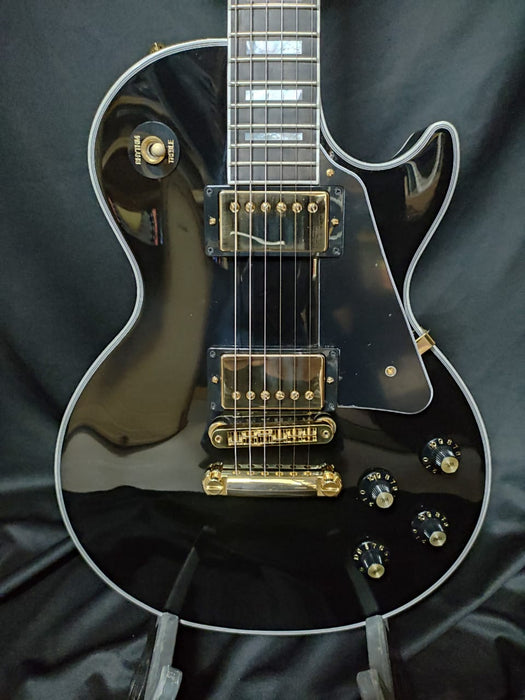 [SN 212650124] CERTIFIED USED GIBSON LES PAUL CUSTOM 70S ELECTRIC GUITAR - EBONY