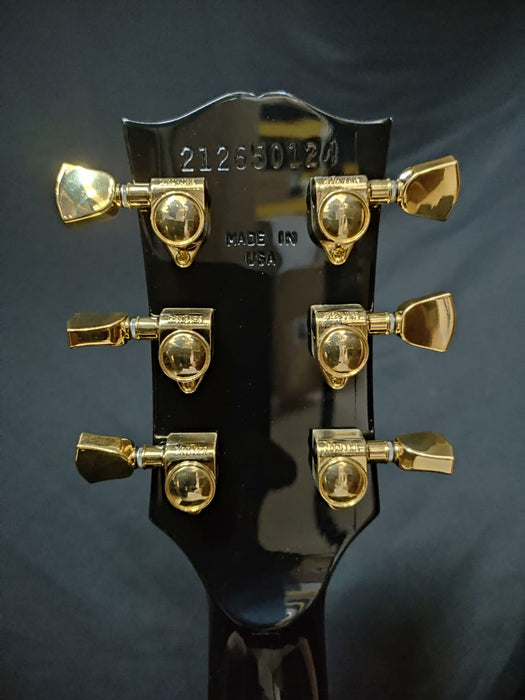 [SN 212650124] CERTIFIED USED GIBSON LES PAUL CUSTOM 70S ELECTRIC GUITAR - EBONY