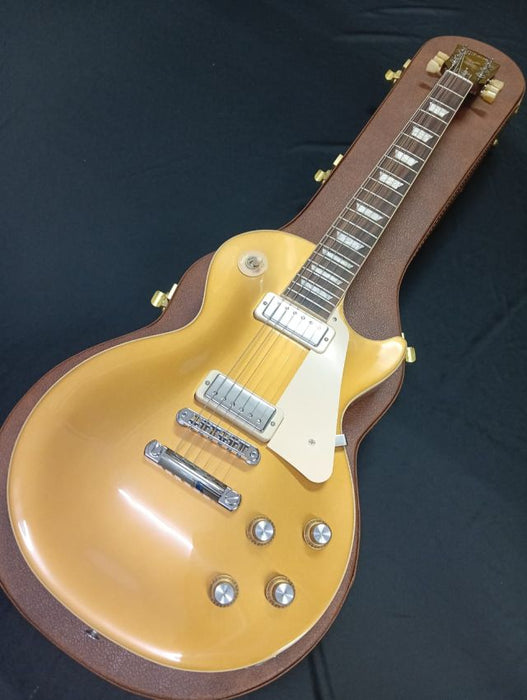 [SN-217640408] CERTIFIED USED GIBSON LES PAUL DELUXE 70S ELECTRIC GUITAR - GOLD TOP