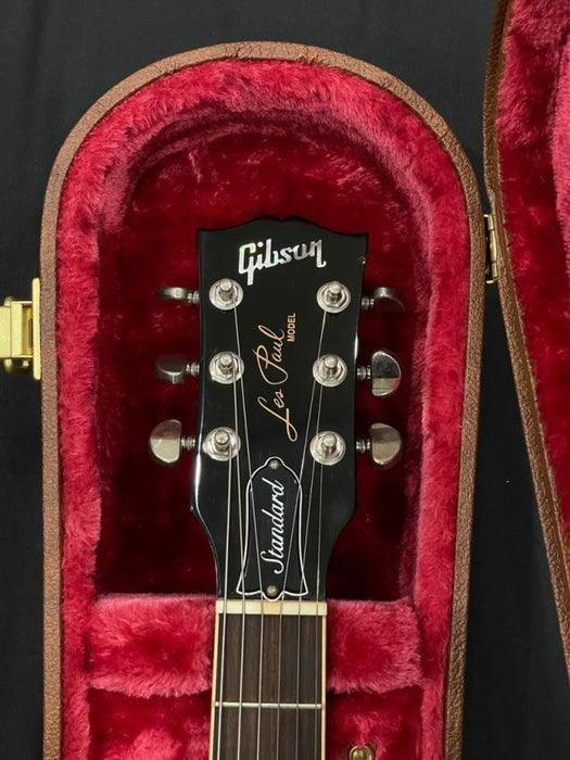 [SN 219230180] CERTIFIED USED GIBSON LES PAUL STANDARD 60S PLAIN TOP ELECTRIC GUITAR - PELHAM BLUE (2023)