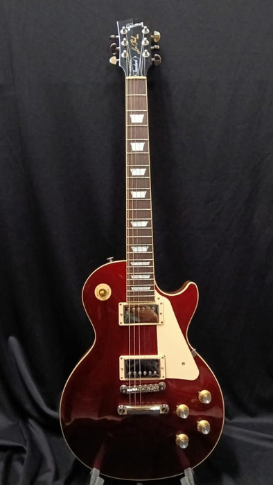 [SN 219430078] CERTIFIED USED GIBSON LES PAUL STANDARD 60S PLAIN TOP ELECTRIC GUITAR - SPARKLING BURGUNDY