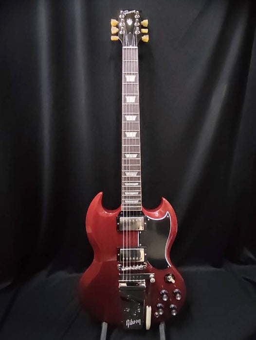 [SN 219850296] CERTIFIED USED GIBSON SG STANDARD '61 MAESTRO VIBROLA ELECTRIC GUITAR - VINTAGE CHERRY