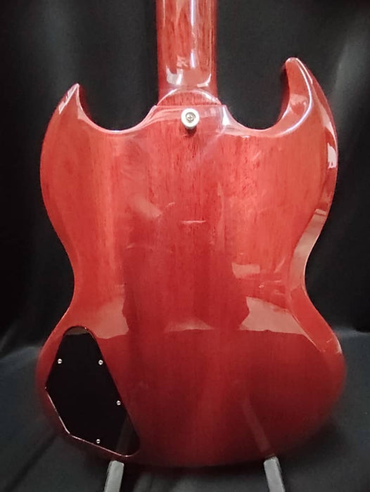 [SN 219850296] CERTIFIED USED GIBSON SG STANDARD '61 MAESTRO VIBROLA ELECTRIC GUITAR - VINTAGE CHERRY